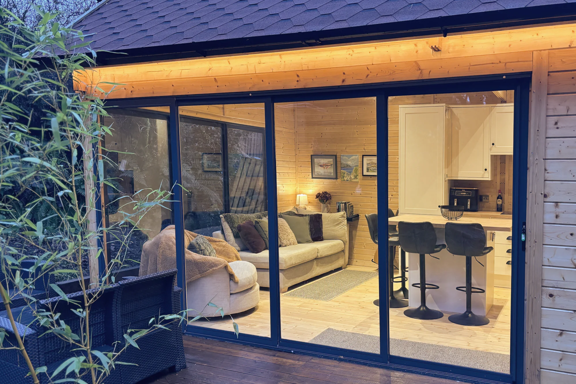 Exterior view of the cabin